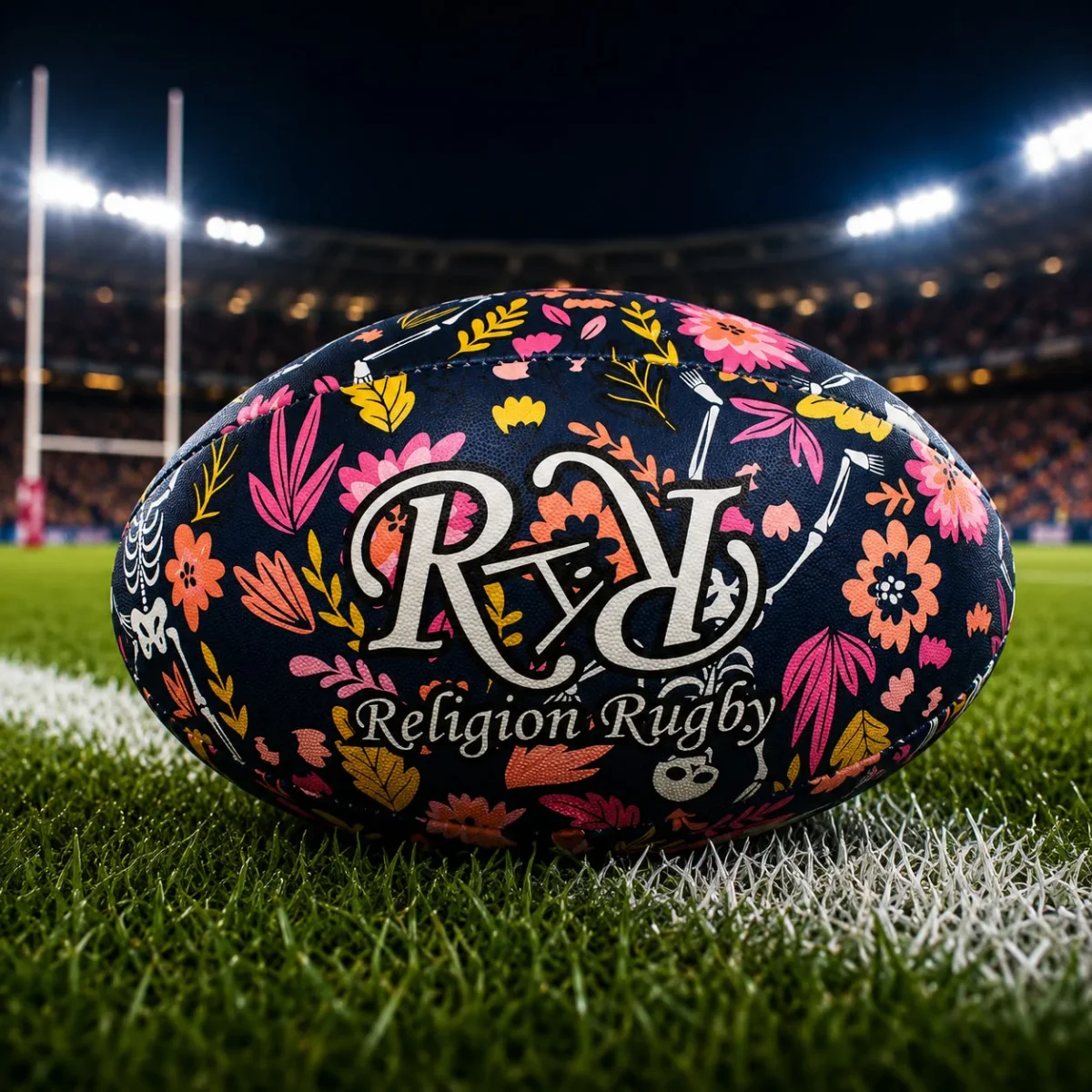 Ballon de Rugby Latino Flower – Image 2