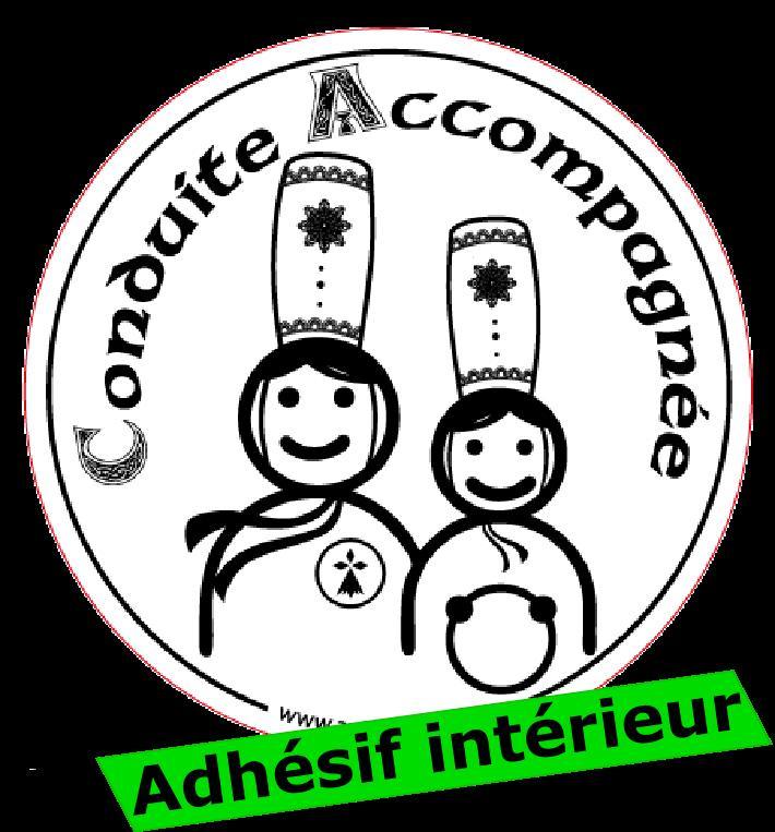 Adhésif Intérieur Conduite Accompagnée Bretonnes